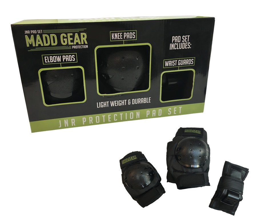 SET PROTECTORES MADD GEAR NEGRO