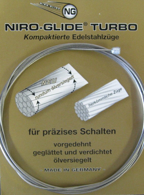 CABLE CAMBIO NIRO-GLIDE TURBO ACERO INOX.4500mm x